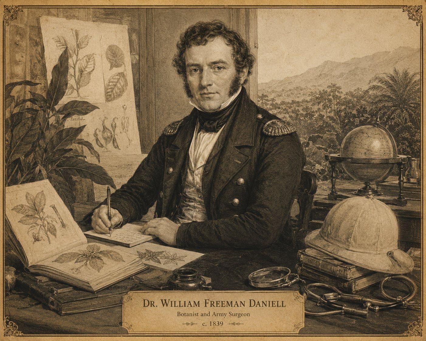 Dr. William Freeman Daniell — Botanist and Army Surgeon, c. 1839